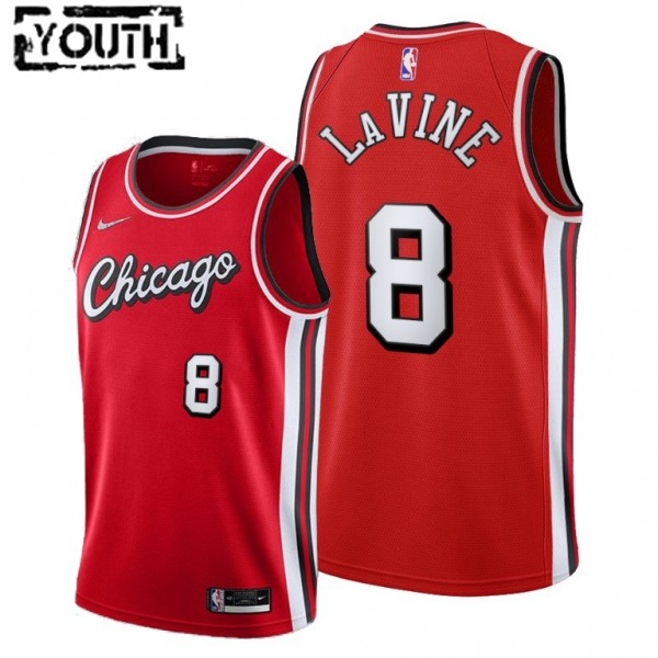 NBA Chicago Bulls Trikot Zach LaVine 8 Nike 2021-22 City Edition Throwback Swingman - Kinder